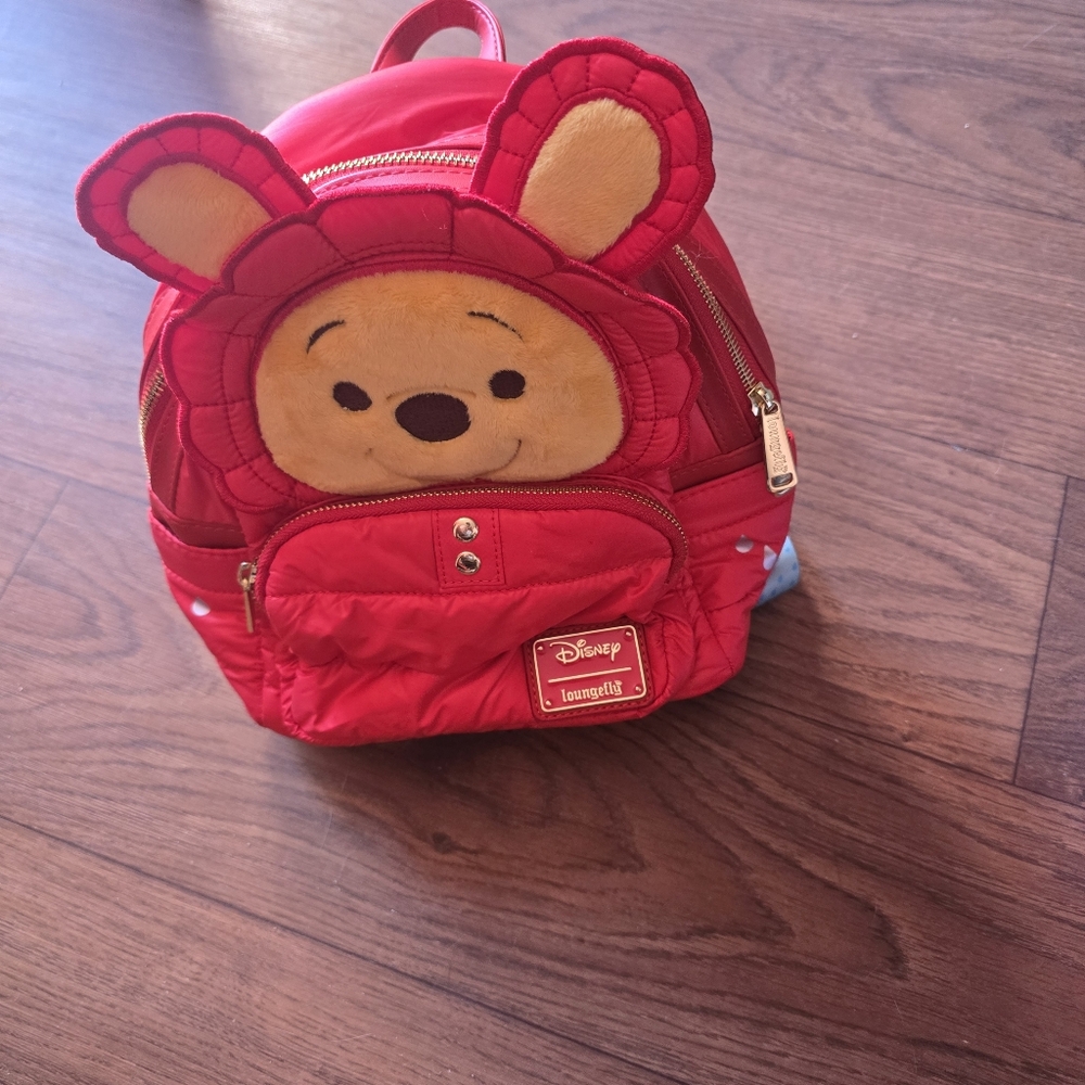 Disney Red Winnie the Pooh Kids Backpack